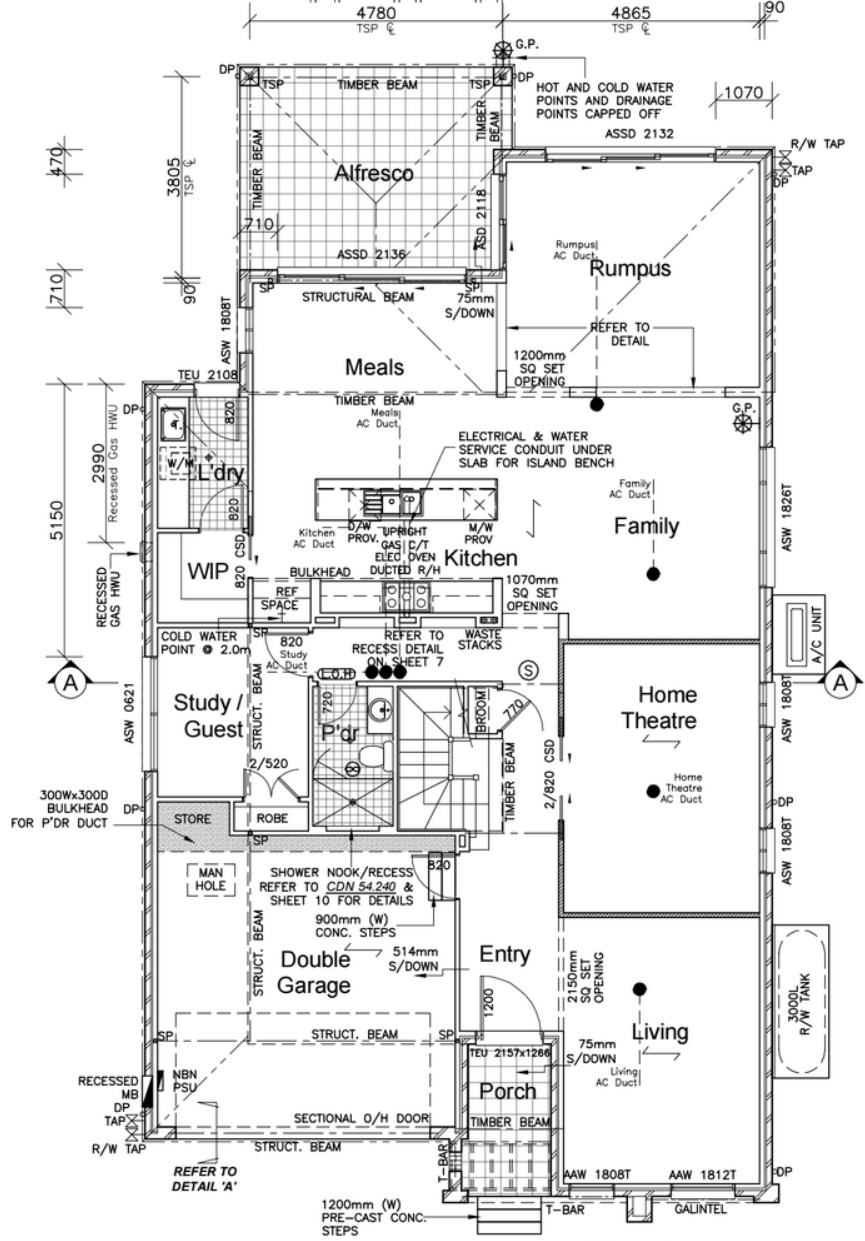 Construction Plan-Ground Floor